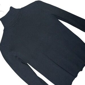 525 America Black Turtleneck Knit Sweater Size L